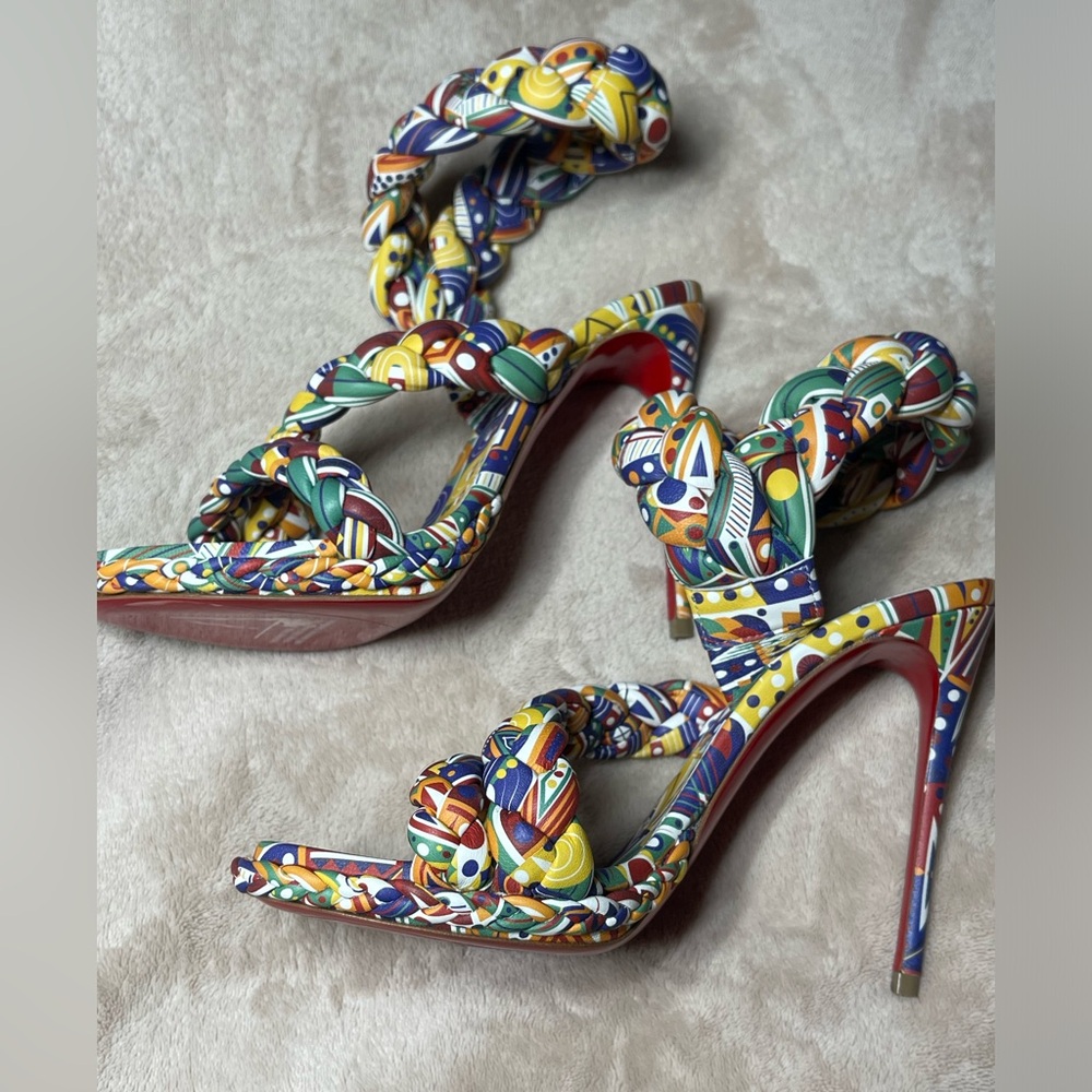 Christian Louboutin Fatima collection x Idris Elba WAMIMS Braided SandalsEU 36,5 - Picture 8 of 9